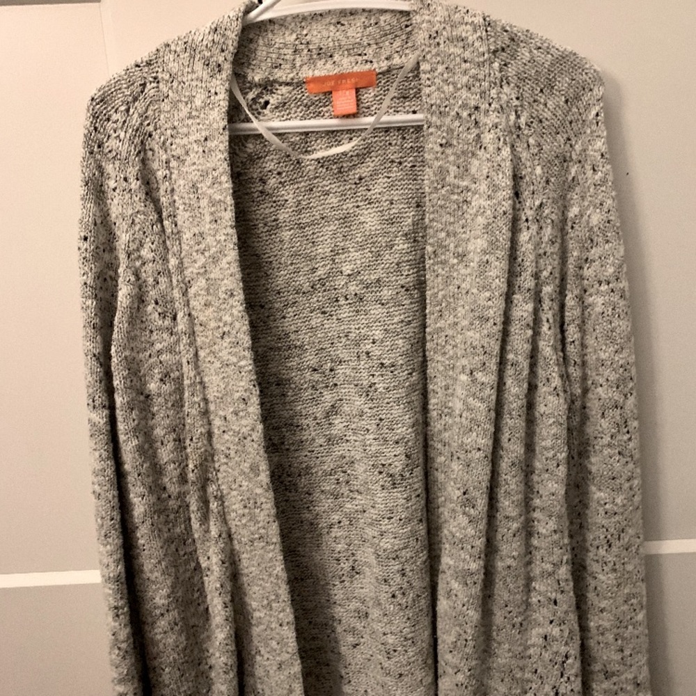 White cardigan
